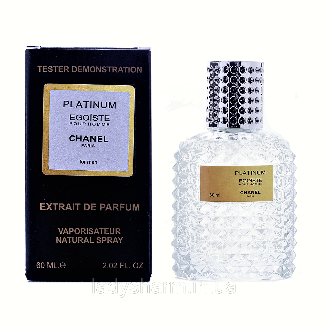 Тестер VIP Chanel Egoiste Platinum Pour Homme (Егоист платинум), чоловічий 60 мл, фото 1