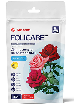 Добриво мінеральне для троянд та квітучих рослин, Весна-Літо 180 гр (YaraFolicare)