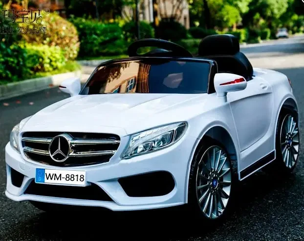 Дитячий електромобіль на акумуляторі Mercedes M 3981 з пультом радіокерування 1-5 років білий