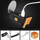 Ліхтар задній Стоп "Зірка", з USB-зарядкою, Чорний / Задня велофара на сідло / Велосипедна фара-мигалка, фото 8