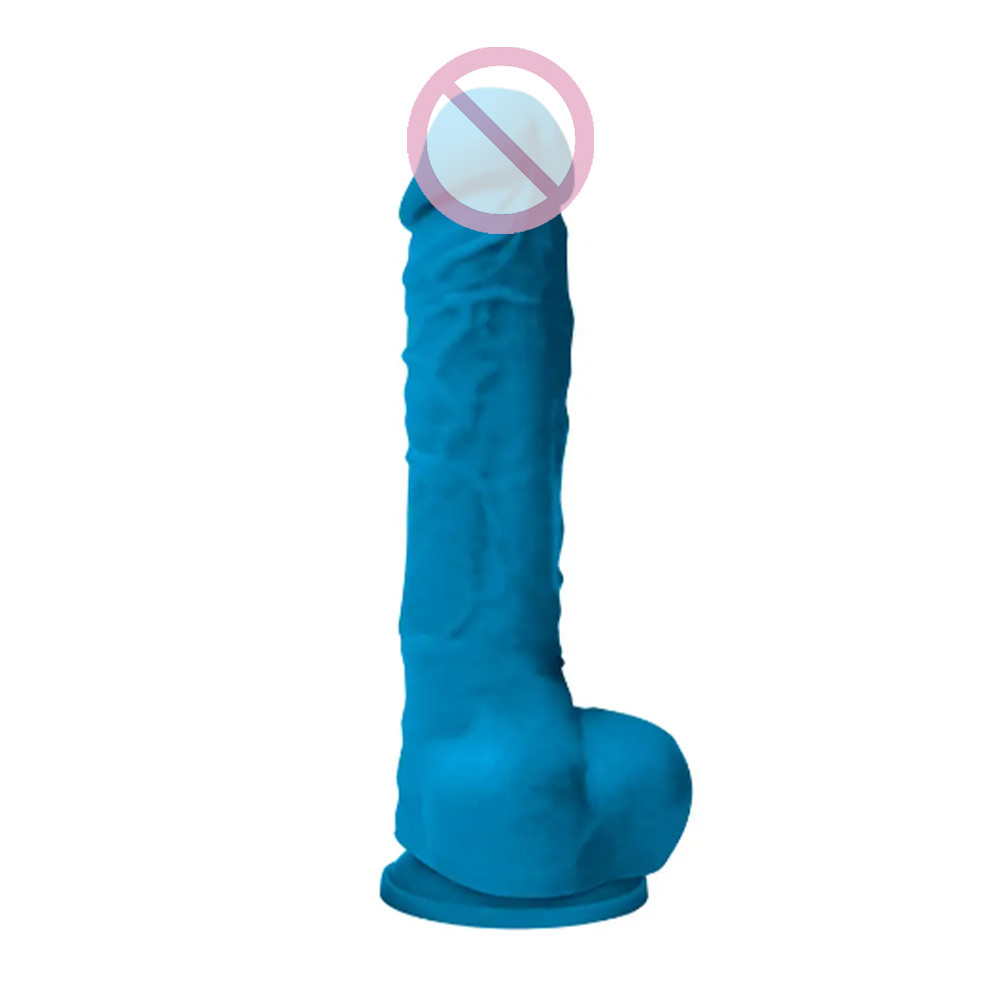 Фалоїмітатор реалістичний силікон NS Novelties Colours Pleasures 5inch Blue