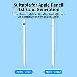 Змінний металевий наконечник для Apple Pencil 1-го 2-го покоління GOOJODOQ 4.0 0.72 мм, фото 7