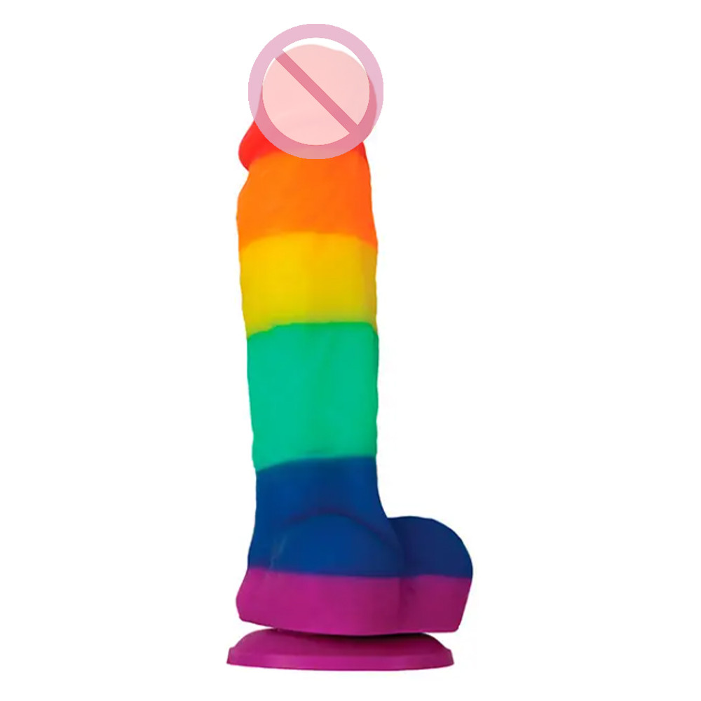 Фалоїмітатор реалістичний із мошокою NS Novelties Colours Pride Edition 5inch Dildo