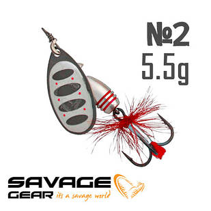 Блесна Savage Gear Rotex Spinner #2 (5.5g) col. 01-Dirty Silver