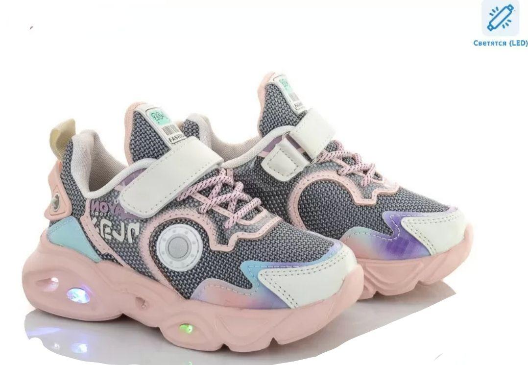 Детские кроссовки сетка для девочки LED, детские кроссовки с подсветкой ...