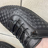 Жіночі чорні туфлі літні мокасини, фото 10
