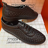 Жіночі чорні туфлі літні мокасини, фото 6