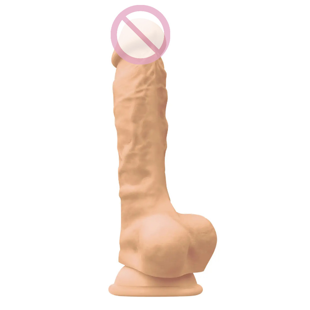 Фалоїмітатор реалістичний із мошокою NS Novelties Colours Pleasures 7" Dildo White