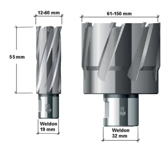 AC factory ウルトロン Твердосплавне корончате свердло 98x55 мм Carbide ТСТ (HM