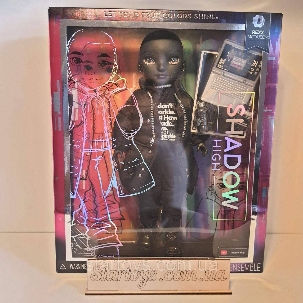 Лялька хлопчик Рейнбоу Хай Рекс Макквін Шадоу Rainbow High Shadow Series 2 Rexx McQueen