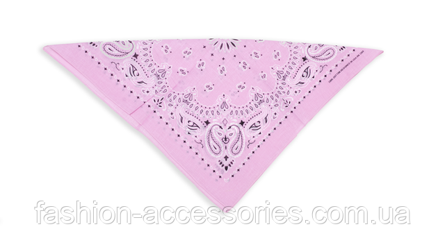 Бандана класична блідо-рожева 3