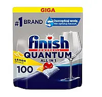 Капсулы для посудомоечных машин FINISH Quantum All in 1 Lemon 100 шт.