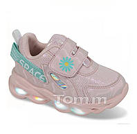 Детские кроссовки с LED подсветкой для девочек, светящиеся кроссовки на девочку, весенние кроссовки на девочку