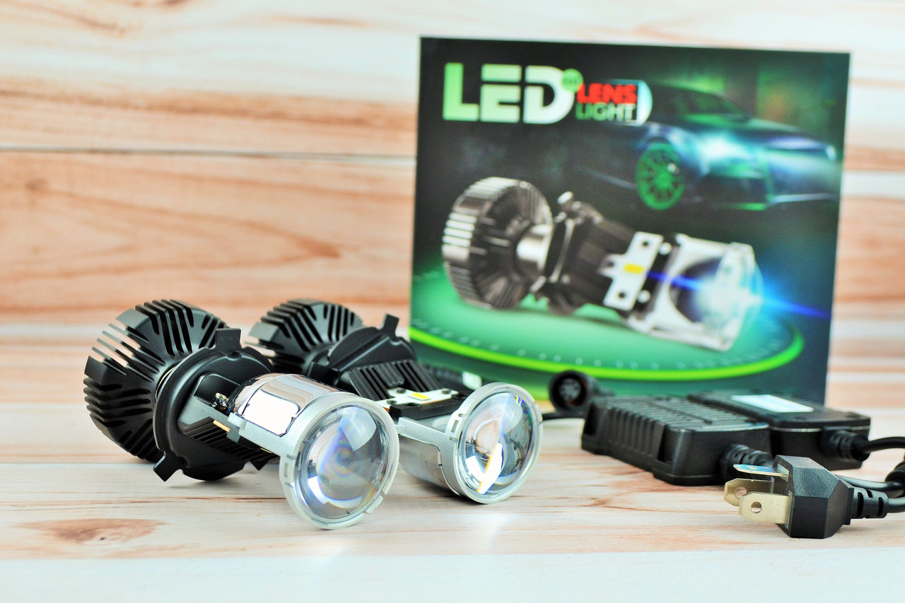 Купити Лампы LED мини-линзы Н4 Light Linz LENS"(72+10%Вт, 16000Лм ...