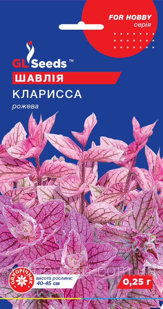 Шавлія Клариса насіння (0,25 г), For Hobby, TM GL Seeds