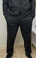 Спортивні штани двонитка чорна весна-літо
