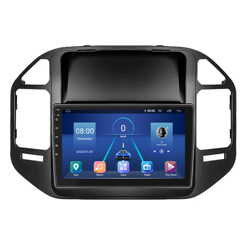 Штатна магнітола 9" Lesko для Mitsubishi Pajero III Рестайлінг 2002-2006 4/32Gb 4G Wi-Fi GPS Top Міцубісі