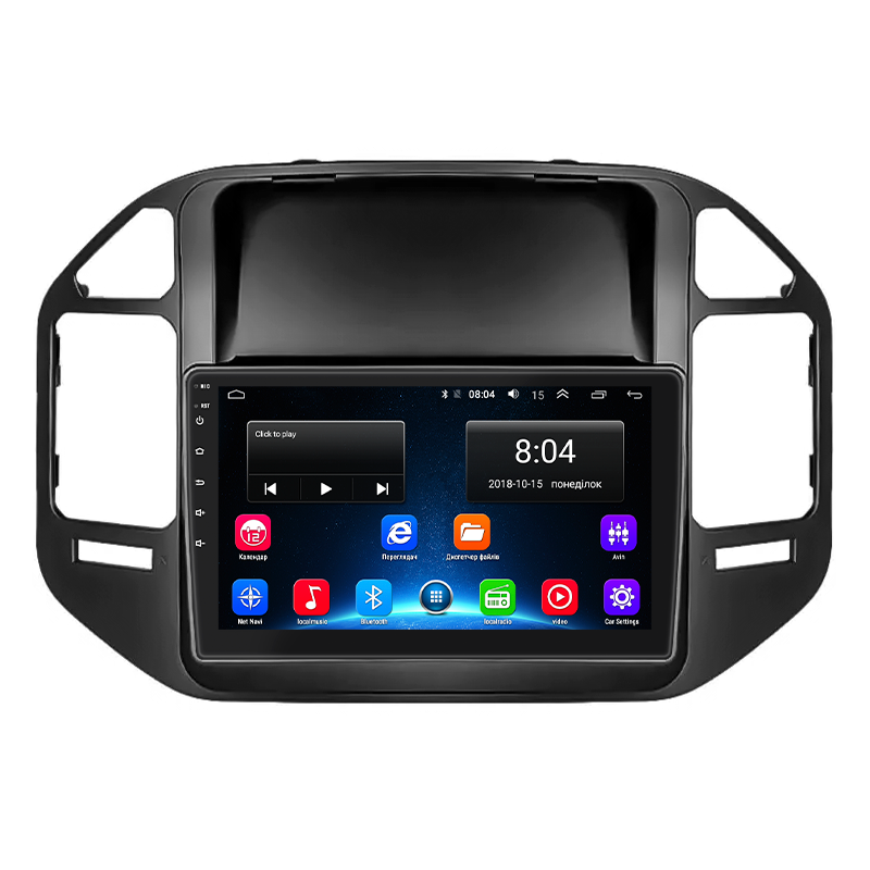 Штатна магнітола 9" Lesko для Mitsubishi Pajero III Рестайлінг 2002-2006 2/32Gb/ Wi-Fi GPS Optima Міцуб 2 шт.