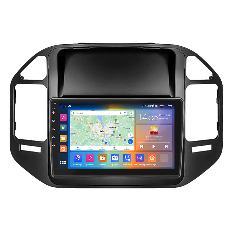 Штатна магнітола 9" Lesko для Mitsubishi Pajero III Рестайлінг 2002-2006 4/64Gb/ 4G/ Wi-Fi/ CarPlay Мітка 2 шт.