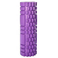 Массажный ролик Trend-mix Forever Roller 33 см роллер для спины валик для йоги пилатеса и массажа Фиолетовый