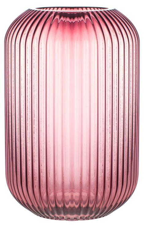 Ваза скляна Ariadne "Tulip Dark Pink" Ø 18x28 см, темно-рожева
