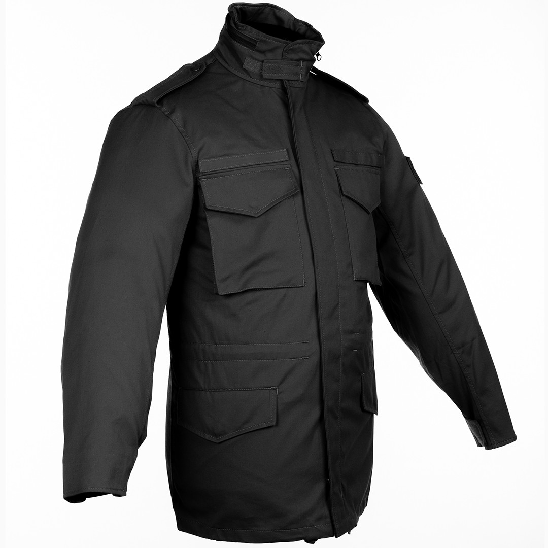 Куртка тактична Brotherhood M65 чорний демісезонна з пропиткою