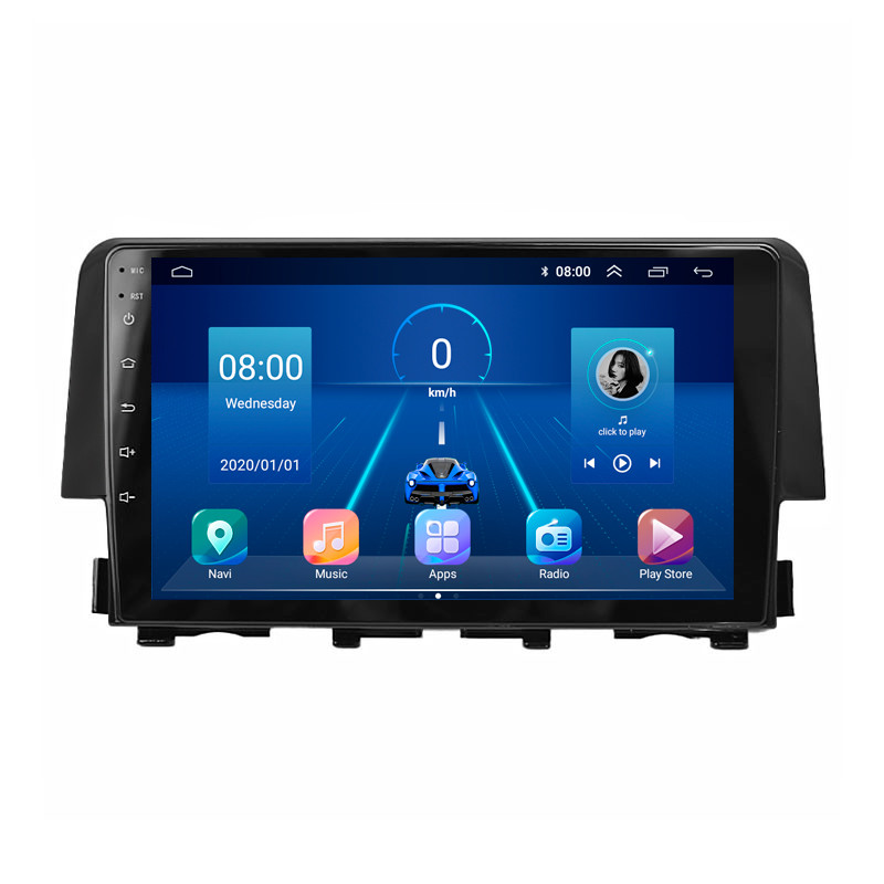 Штатна магнітола 9" Lesko для Honda Civic X 2015-2021 6/128Gb 4G Wi-Fi GPS Top Хонда