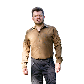 Сорочка чоловіча повсякденна Brotherhood Vietnam койот бязь