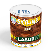 Лазурь орех для дерева декоративно-защитная LASUR Wood SkyLine шелковисто-матовая, 0.75 л.