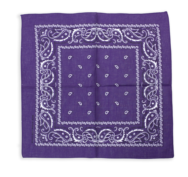 Бандана на голову фіолетова Бандана класична фіолетова 1