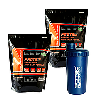 Mass Protein (протеїн) WPC+WPH 80%, 4 кг, Ice Cream Party Germany + Спортивний Шейкер у Подарунок!