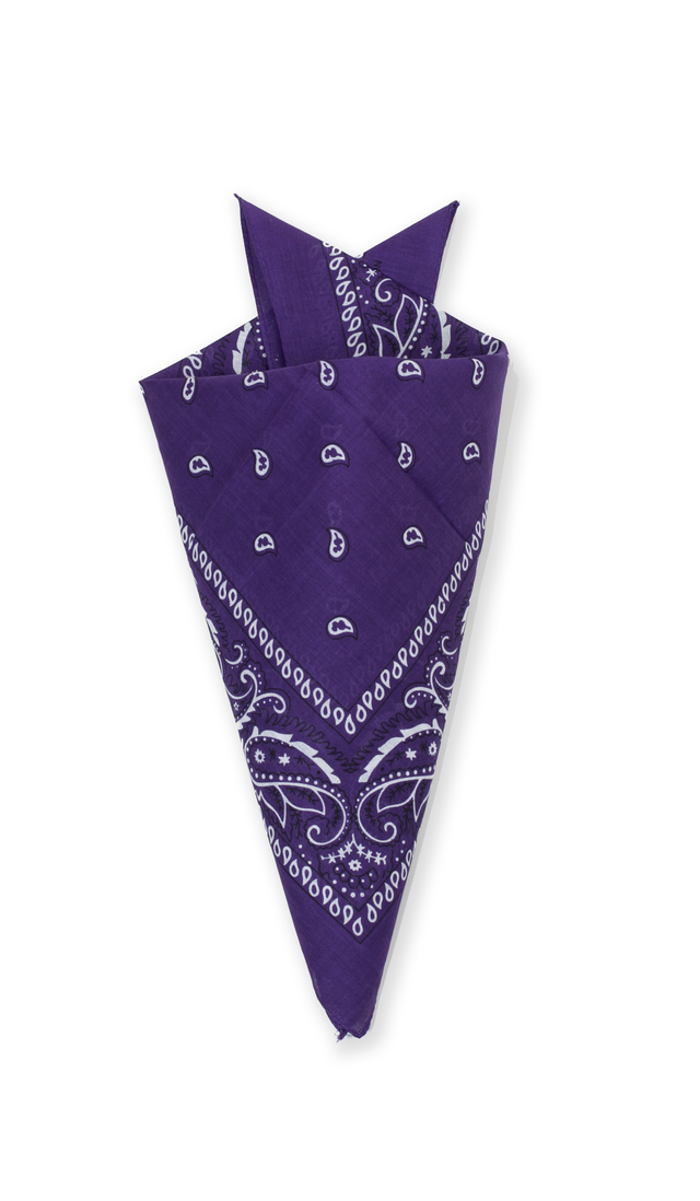 Бандана в задній кишені фіолетова Бандана класична фіолетова 4