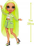 Рейнбоу Хай Карма Ніколс Зелений Неон з одягом Rainbow High Karma Nichols – Neon Green, фото 4