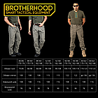 Штани тактичні демісезонні для ЗСУ Brotherhood UTP 2.0 SOFTSHELL чорні, фото 10