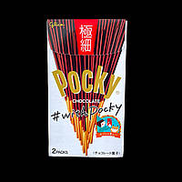 Японські солодощі Glico POCKY CHOCOLATE SUPERTHIN Japan 2*pack 75,4 грам
