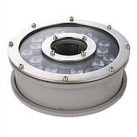 Світильник підводний 18W RGB IP68 для фонтану сталь 304SS + алюміній на форсунку Ecolend