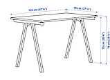 TROTTEN стіл, білий,120х70 см,294.249.42, фото 3