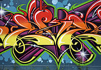 Фото обои 368x254 см Красочное граффити (140P8)+клей