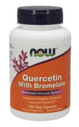 Потужний антиоксидант - Кверцетин з Бромелайном / Quercetin with Bromelain, 120 капсул, фото 1
