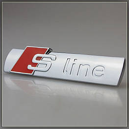 3D емблема S-LINE на решітку радіатора -хром глянец