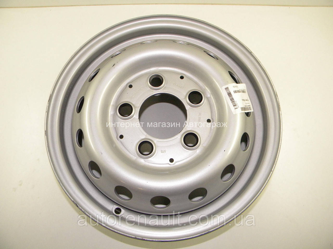 Диск колісний сталевий (R15 6J) на Мерседес Спринтер 208-316 1995-2006 VW (Оригінал) 2D0601027E091