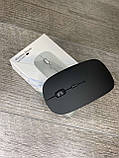 Мишка акумуляторна комп'ютерна Wireless Mouse бездротова з підсвіткою RGB Чорна, фото 4