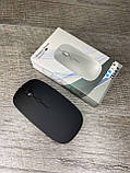 Мишка акумуляторна комп'ютерна Wireless Mouse бездротова з підсвіткою RGB Чорна, фото 3