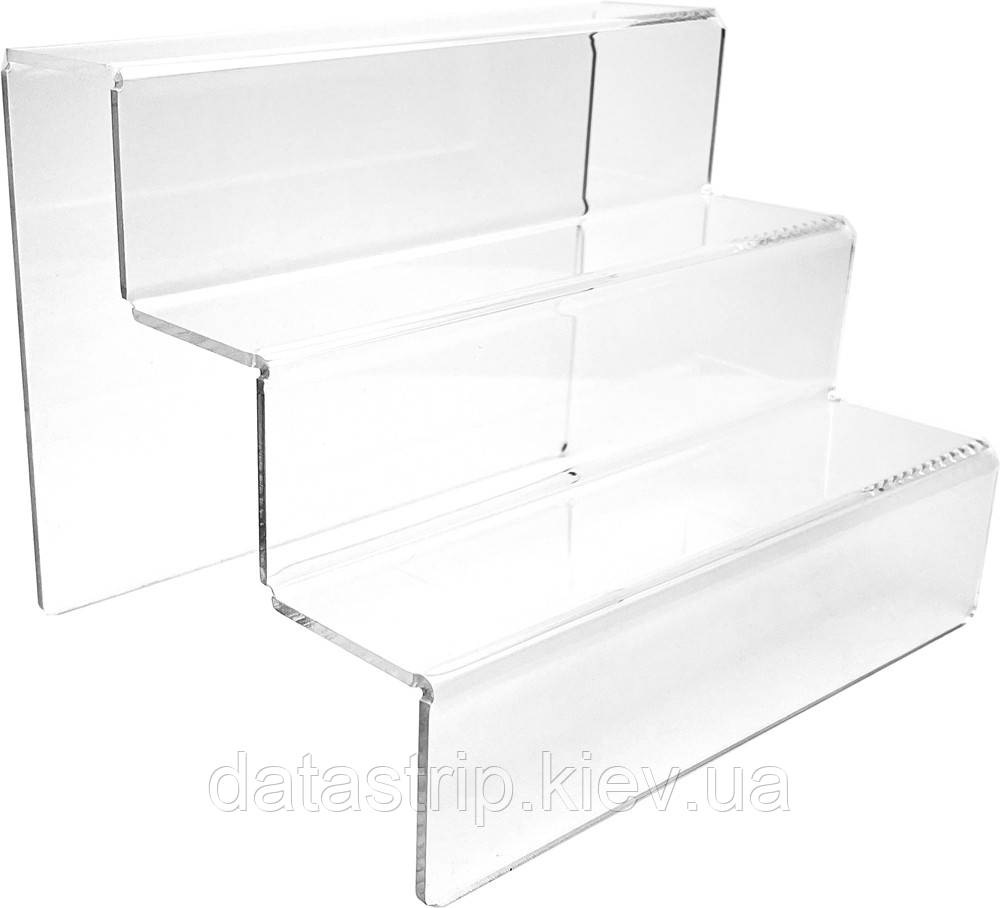 Акриловая подставка, горка под товар на 3 ступеньки универсальная ...