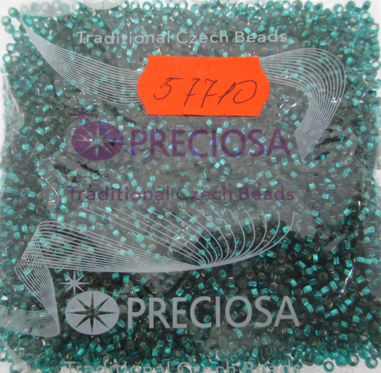 Бісер 10/0, колір - синьо-зелений (матовий ), №57710 (уп.50 грам), фото 1