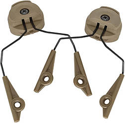 Кріплення на шолом для активних навушників WALKERS тан / tan