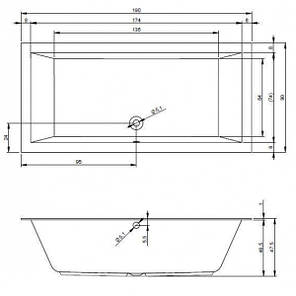 Ванна Riho Lugo 190x90 BT05, фото 2