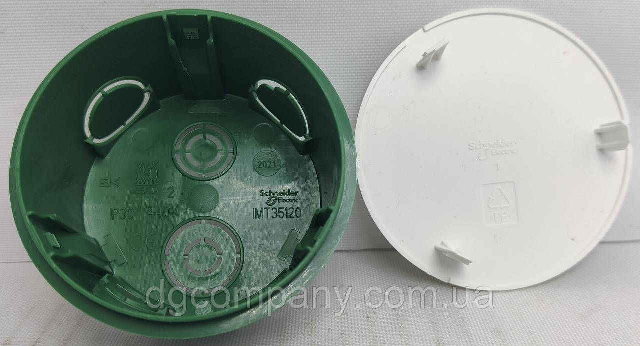 Розподільна коробка Schneider Electric 70x40 для суцільних стін