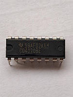 Микросхема Texas Instruments CD4020 (аналог К561ИЕ16)