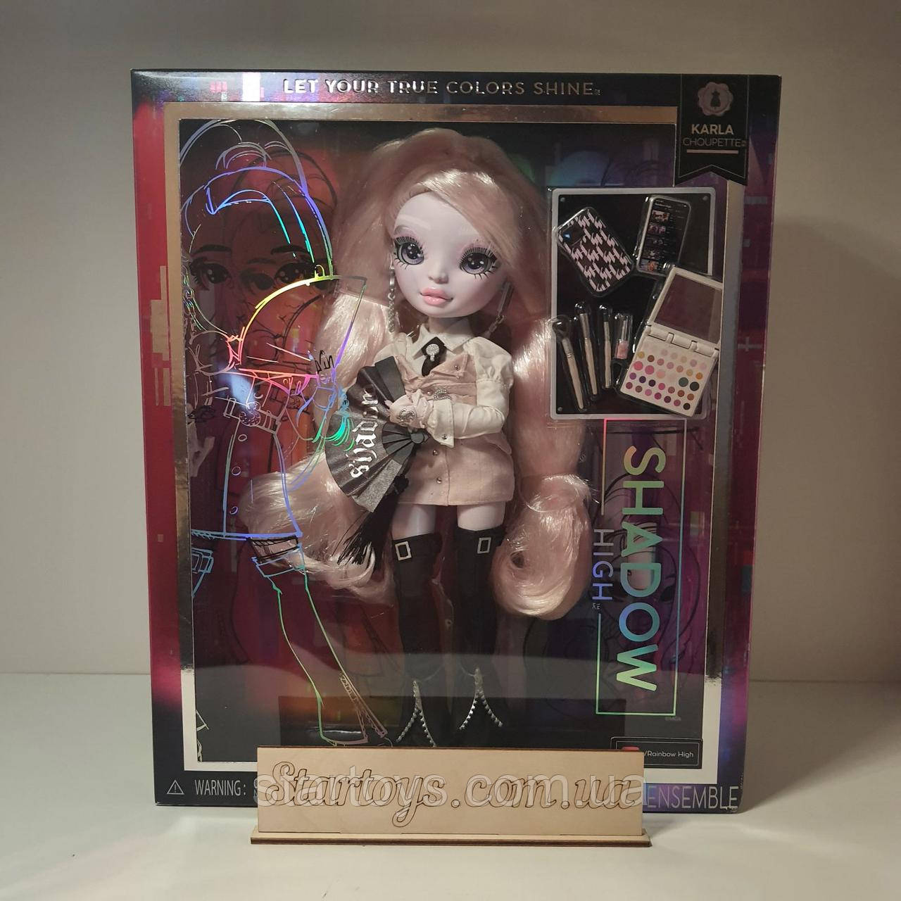 Рожева модна лялька Rainbow High Karla Choupette Рожева модна лялька